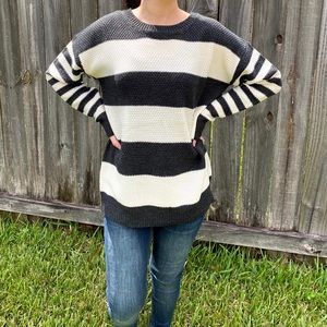 Long Sleeve Striped Sweater Top